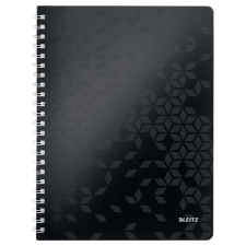 Leitz WOW spirálfüzet A4 kockás fekete (46380095) füzet