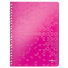 Leitz Wow spirálfüzet, A4, vonalas, 80 lap (rózsaszín) (LEITZ_46370023) füzet