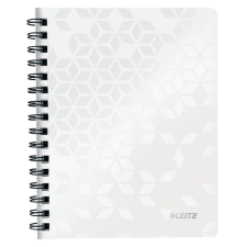 Leitz WOW spirálfüzet A5, vonalas, fehér (46390001) füzet