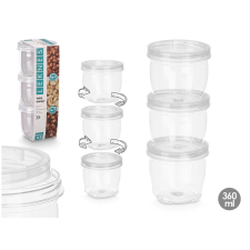  LEKNES 3 műanyag befőttesüveg készlet 250ml 10657 papírárú, csomagoló és tárolóeszköz