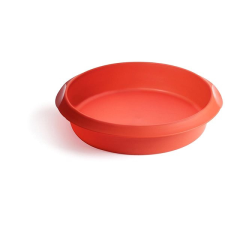 Lékué LEKUE Klasszikus tortaforma, Lékué Round Cake, 20 cm | piros sütés és főzés