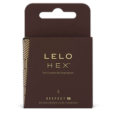 LELO Hex Respect XL - luxus óvszer (3db) óvszer
