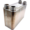 Lemezes hőcserélő 80 lemezes 286 mm hosszú 390kW 4x1 1/4” külső csatlakozással