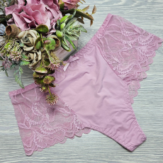 Lemila Magas derekú tanga csipkés szélű Mályva, L