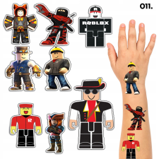 LEMOSHATÓ TETOVÁLÁSOK GYEREKEKNEK IDEIGLENES ROBLOX - 8 EL. / 150 MODELL csillámtetoválás