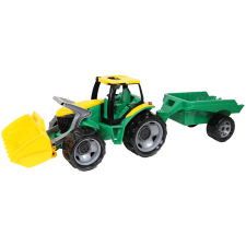LENA GIGA TRUCKS Tractor with shovel & trailer (02123) autópálya és játékautó