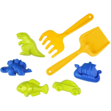 LENA : Homokozó szett lapáttal és gereblyével hálóban 7db-os kreatív és készségfejlesztő