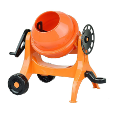 LENA narancssárga betonkeverő, 28 cm autópálya és játékautó