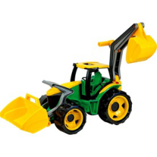  Lena - Traktor homlokrakodóval és markolóval 70 cm autópálya és játékautó