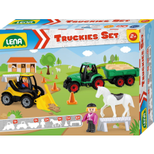 LENA Traktorok a farmról autópálya és játékautó