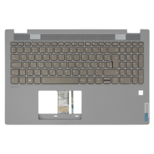 Lenovo 5CB0Y99174 gyári új magyar háttérvilágításos laptop billentyűzet + szürke felső fedél laptop alkatrész