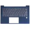 Lenovo IdeaPad S540-14, S540-14IWL, S540-14IML, S540-14API gyári billentyűzet palmresttel (US kiosztás, háttérvilágítással, kék)
