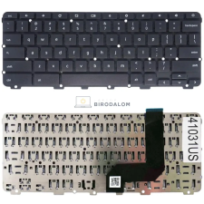 Lenovo N42-20 Chromebook, N42-20 Touch Chromebook gyári billentyűzet (US kiosztás, fekete) laptop alkatrész