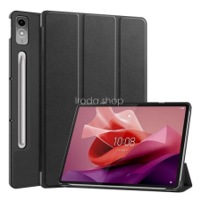 Lenovo Tab P12 (12.7) TB-370, mappa tok, Trifold, fekete tablet tok