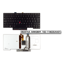  Lenovo Thinkpad X1 Carbon (1. generáció) gyári új magyar háttér-világításos billentyűzet (0B35765, 04W2809) laptop kellék