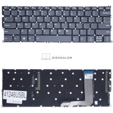 Lenovo Yoga C630-13Q50 gyári billentyűzet (US kiosztás, háttérvilágítással, szürke) laptop alkatrész