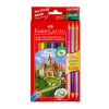 LEO-8465 Faber-Castell 12+3 darabos színes ceruza készlet