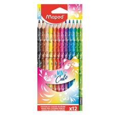 LEO-8745 Maped: Mini Cute színes ceruza készlet, 12 db-os színes ceruza