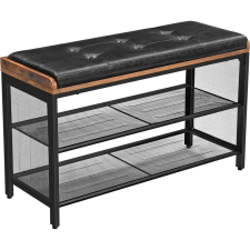 Leobert Loft Fa Cipőszekrény Polccal És Ülőkével 15012534649180 (LBS75X) bútor