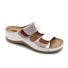 LEON 904 LEON Comfort női bőr papucs gyógypapucs