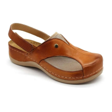 LEON 913 LEON Comfort női bőr szandál gyógypapucs