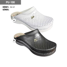LEON Klumpa PU100 Leon Comfort női bőr, fekete, 41 munkavédelmi cipő