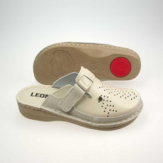 LEON Klumpa V261 Leon Comfort női bőr, fehér, 40