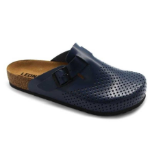 LEON Papucs 4700 Leon Comfort férfi bőr, kék, 42 munkavédelmi cipő