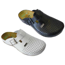 LEON Papucs 700 Leon Comfort férfi bőr, fehér, 41 munkavédelmi cipő