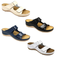 LEON Papucs 905 Leon Comfort női bőr, kék, 38