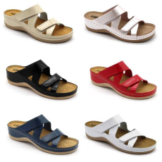 LEON Papucs 906 Leon Comfort női bőr, kék, 38