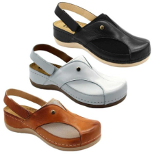 LEON Szandál 913 Leon Comfort női bőr, barna, 38 munkavédelmi cipő