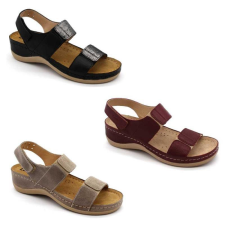 LEON Szandál 945 Leon Comfort női bőr, szürke, 37 munkavédelmi cipő