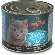 Leonardo Kitten baromfiban gazdag kiscica eledel (18 x 200 g) 3600 g macskaeledel