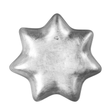 Leonardo STELLA csillag alakú tányér 28cm, ezüst tányér és evőeszköz