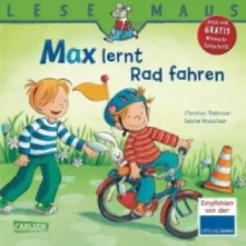  LESEMAUS 20: Max lernt Rad fahren – Christian Tielmann,Sabine Kraushaar idegen nyelvű könyv