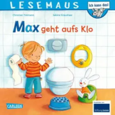  LESEMAUS: Max geht aufs Klo – Sabine Kraushaar idegen nyelvű könyv