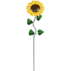 Leszúrható kerti dekoráció fém napraforgó 30 cm x 15 cm x 129 cm sárga