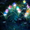  Leszúrható szolár virág - RGB LED - 70 cm