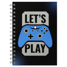  Let's Play Gamer spirálos vonalas jegyzetfüzet - A5 füzet