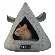Let's Aludjunk Pet Cave TeePee Grey macskaágy macskafelszerelés