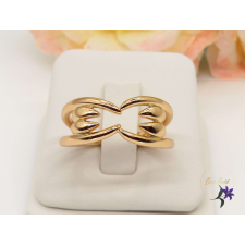  Leticia antiallergén kő nélküli gyűrű különleges csepp mintázattal 18K gyűrű