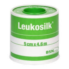 LEUKOSILK RAGTAPASZ 4,6MX5CM 1X gyógyászati segédeszköz
