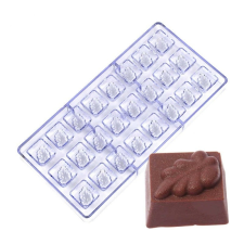 Levél mintás bonbon forma, polikarbonát, 27,5×13,5 cm sütés és főzés