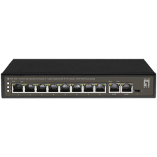 Level One LevelOne FGP-1031 hálózati kapcsoló Beállítást nem igénylő (unmanaged) Gigabit Ethernet (10/100/1000) Ethernet-áramellátás (PoE) támogatása Fekete (FGP-1031) hub és switch