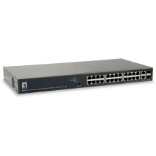 Level One LevelOne GEP-2651 hálózati kapcsoló Vezérelt L3 Gigabit Ethernet (10/100/1000) Ethernet-áramellátás (PoE) támogatása Fekete (GEP-2651) hub és switch