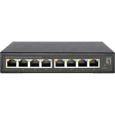 Level One LevelOne GES-2108P hálózati kapcsoló Vezérelt L2 Gigabit Ethernet (10/100/1000) Ethernet-áramellátás (PoE) támogatása Fekete (GES-2108P) hub és switch