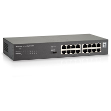 Level One LevelOne GEU-1621 hálózati kapcsoló Gigabit Ethernet (10/100/1000) Szürke (GEU-1621) hub és switch