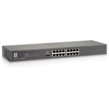 Level One LevelOne GSW-1657 hálózati kapcsoló Beállítást nem igénylő (unmanaged) Gigabit Ethernet (10/100/1000) Fekete, Szürke (GSW-1657) hub és switch