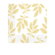 Levél Orange Leaves szalvéta 20 db-os 33x33 cm papírárú, csomagoló és tárolóeszköz